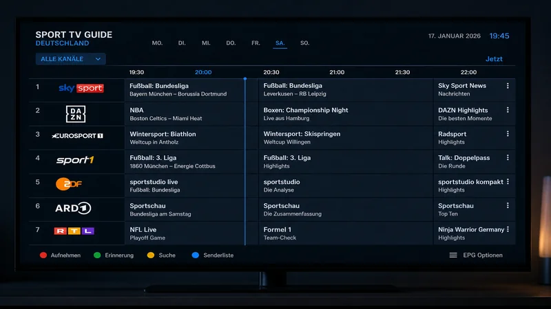 IPTV Sport-Sender Deutschland 2026