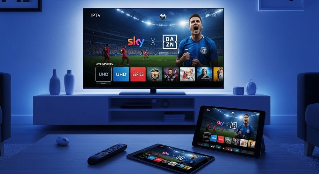 iptv mit sky und dazn