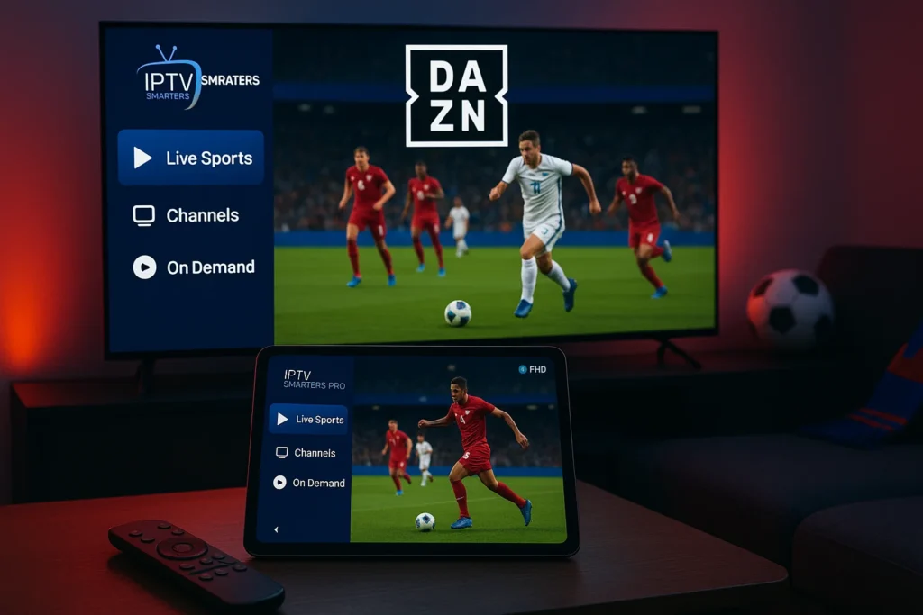 iptv smarters pro dazn